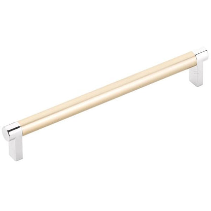 Emtek - Select Cabinet Pull 8 In C-C, Rectangular Stem, Smooth Bar