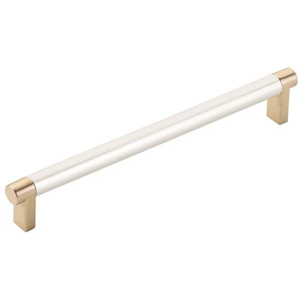 Emtek - Select Cabinet Pull 8 In C-C, Rectangular Stem, Smooth Bar