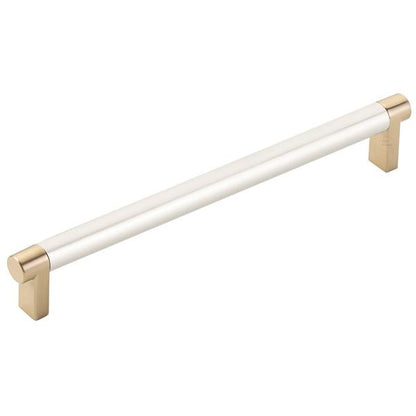 Emtek - Select Cabinet Pull 8 In C-C, Rectangular Stem, Smooth Bar