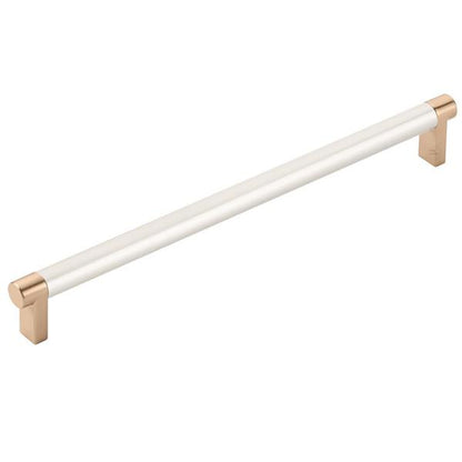 Emtek - Select Cabinet Pull 10 In C-C, Rectangular Stem, Smooth Bar