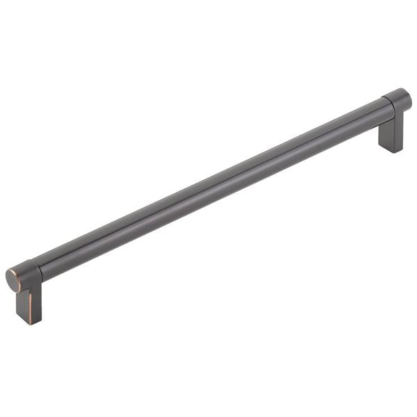 Emtek - Select Cabinet Pull 10 In C-C, Rectangular Stem, Smooth Bar