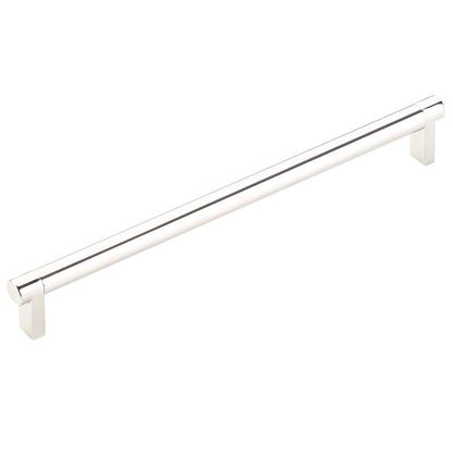 Emtek - Select Cabinet Pull 10 In C-C, Rectangular Stem, Smooth Bar
