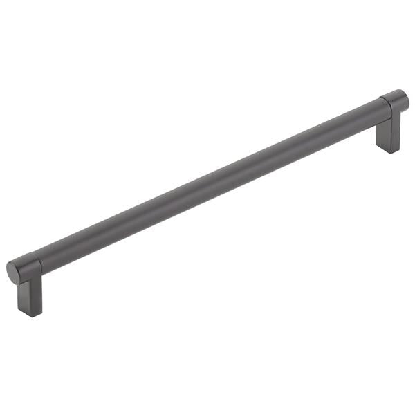 Emtek - Select Cabinet Pull 10 In C-C, Rectangular Stem, Smooth Bar