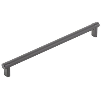 Emtek - Select Cabinet Pull 10 In C-C, Rectangular Stem, Smooth Bar