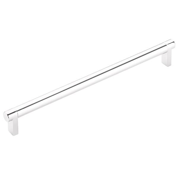 Emtek - Select Cabinet Pull 10 In C-C, Rectangular Stem, Smooth Bar
