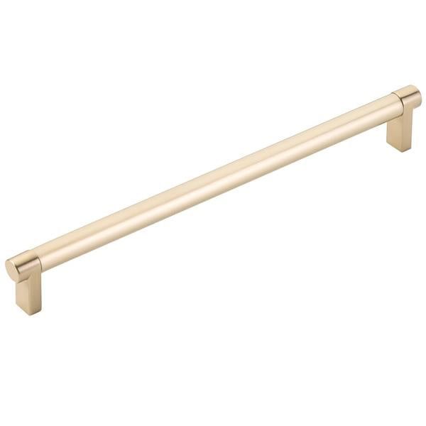 Emtek - Select Cabinet Pull 10 In C-C, Rectangular Stem, Smooth Bar