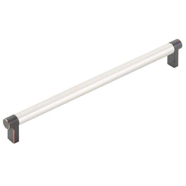 Emtek - Select Cabinet Pull 10 In C-C, Rectangular Stem, Smooth Bar