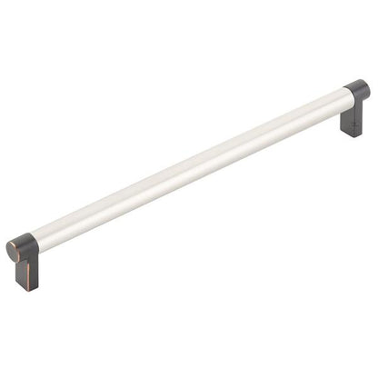 Emtek - Select Cabinet Pull 10 In C-C, Rectangular Stem, Smooth Bar