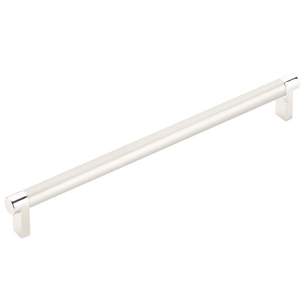 Emtek - Select Cabinet Pull 10 In C-C, Rectangular Stem, Smooth Bar