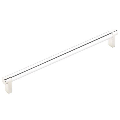 Emtek - Select Cabinet Pull 10 In C-C, Rectangular Stem, Smooth Bar