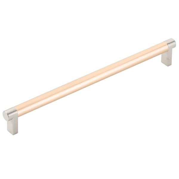 Emtek - Select Cabinet Pull 10 In C-C, Rectangular Stem, Smooth Bar