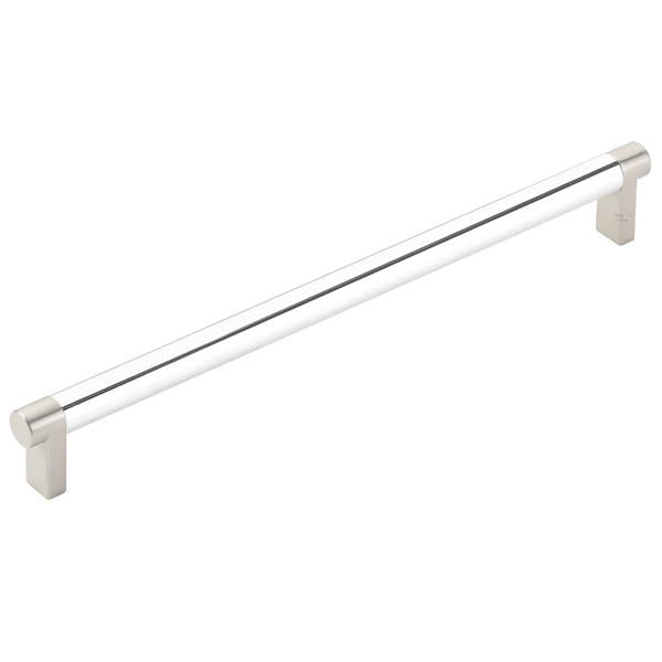 Emtek - Select Cabinet Pull 10 In C-C, Rectangular Stem, Smooth Bar