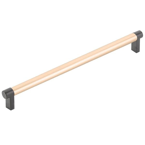 Emtek - Select Cabinet Pull 10 In C-C, Rectangular Stem, Smooth Bar