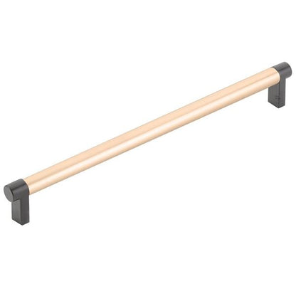 Emtek - Select Cabinet Pull 10 In C-C, Rectangular Stem, Smooth Bar