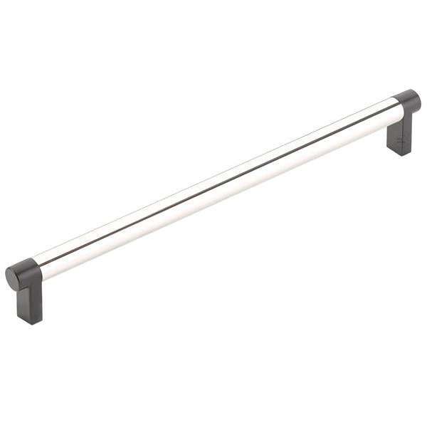 Emtek - Select Cabinet Pull 10 In C-C, Rectangular Stem, Smooth Bar