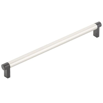 Emtek - Select Cabinet Pull 10 In C-C, Rectangular Stem, Smooth Bar