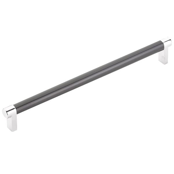 Emtek - Select Cabinet Pull 10 In C-C, Rectangular Stem, Smooth Bar