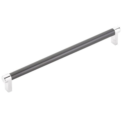 Emtek - Select Cabinet Pull 10 In C-C, Rectangular Stem, Smooth Bar