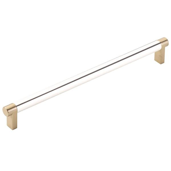 Emtek - Select Cabinet Pull 10 In C-C, Rectangular Stem, Smooth Bar