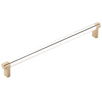 Emtek - Select Cabinet Pull 10 In C-C, Rectangular Stem, Smooth Bar
