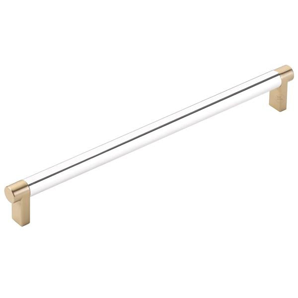 Emtek - Select Cabinet Pull 10 In C-C, Rectangular Stem, Smooth Bar
