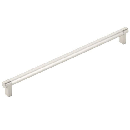 Emtek - Select Cabinet Pull 12 In C-C, Rectangular Stem, Smooth Bar