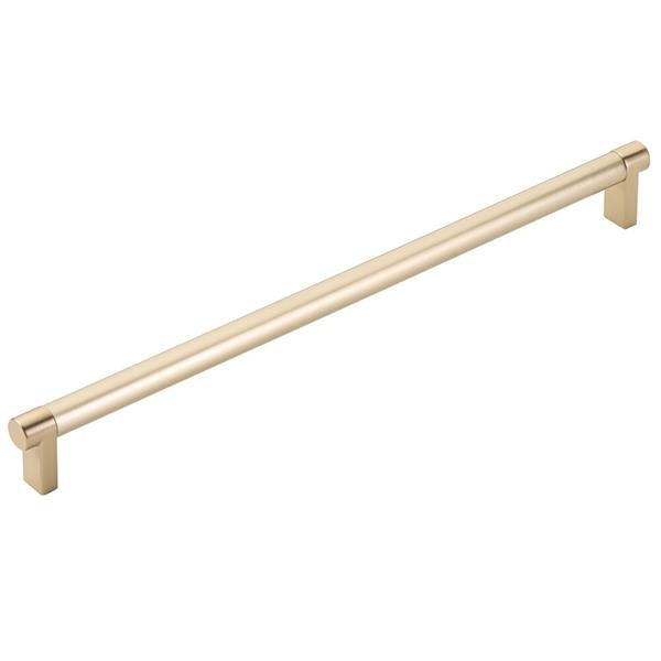 Emtek - Select Cabinet Pull 12 In C-C, Rectangular Stem, Smooth Bar