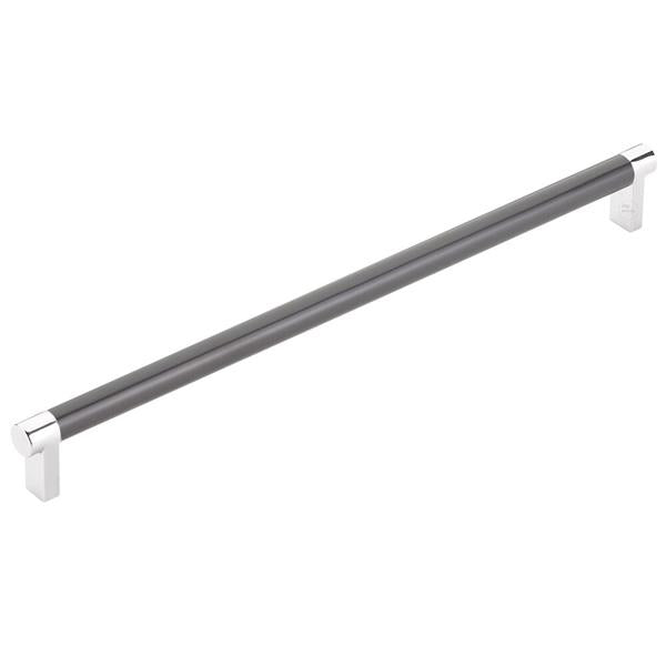 Emtek - Select Cabinet Pull 12 In C-C, Rectangular Stem, Smooth Bar