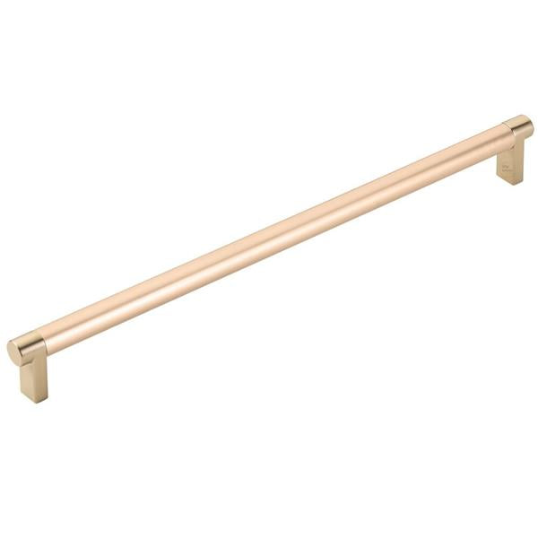 Emtek - Select Cabinet Pull 12 In C-C, Rectangular Stem, Smooth Bar