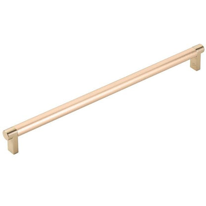 Emtek - Select Cabinet Pull 12 In C-C, Rectangular Stem, Smooth Bar