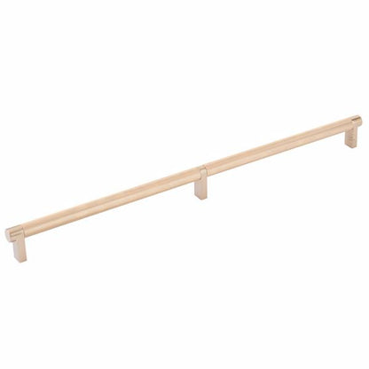 Emtek - Select Cabinet Pull 16 Inch C-C, Rectangular Stem, Knurled Bar