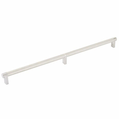 Emtek - Select Cabinet Pull 16 Inch C-C, Rectangular Stem, Knurled Bar