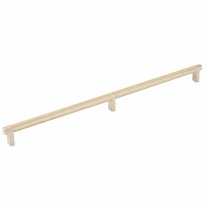 Emtek - Select Cabinet Pull 16 Inch C-C, Rectangular Stem, Knurled Bar