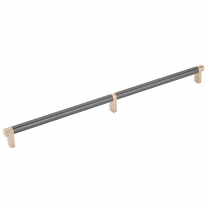Emtek - Select Cabinet Pull 16 Inch C-C, Rectangular Stem, Smooth Bar