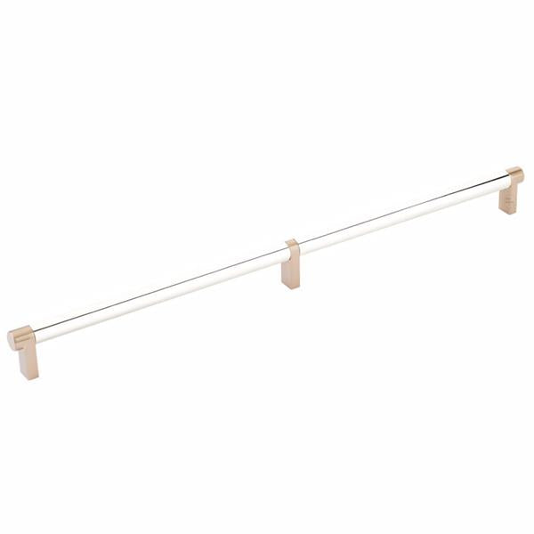 Emtek - Select Cabinet Pull 16 Inch C-C, Rectangular Stem, Smooth Bar