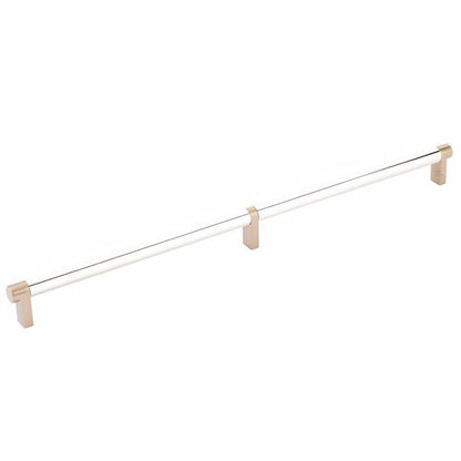 Emtek - Select Cabinet Pull 16 Inch C-C, Rectangular Stem, Smooth Bar