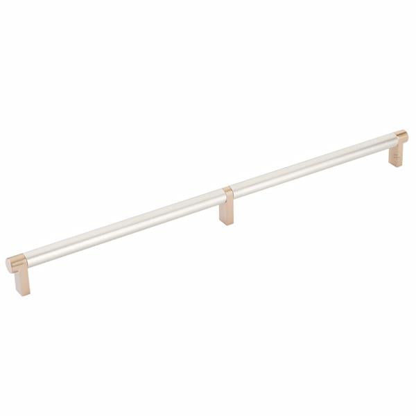 Emtek - Select Cabinet Pull 16 Inch C-C, Rectangular Stem, Smooth Bar