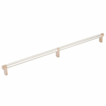 Emtek - Select Cabinet Pull 16 Inch C-C, Rectangular Stem, Smooth Bar