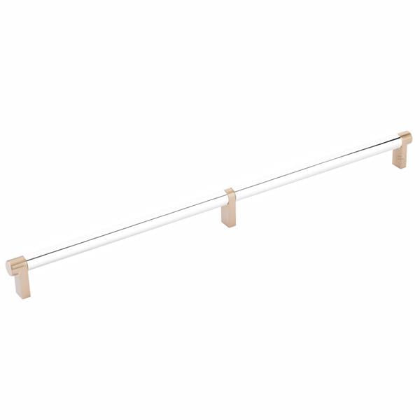 Emtek - Select Cabinet Pull 16 Inch C-C, Rectangular Stem, Smooth Bar