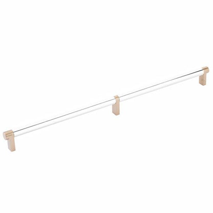 Emtek - Select Cabinet Pull 16 Inch C-C, Rectangular Stem, Smooth Bar