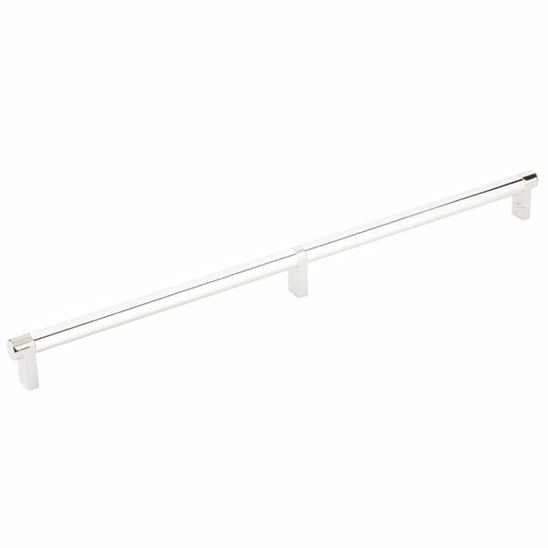 Emtek - Select Cabinet Pull 16 Inch C-C, Rectangular Stem, Smooth Bar