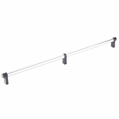 Emtek - Select Cabinet Pull 16 Inch C-C, Rectangular Stem, Smooth Bar