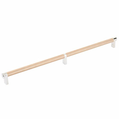 Emtek - Select Cabinet Pull 16 Inch C-C, Rectangular Stem, Knurled Bar