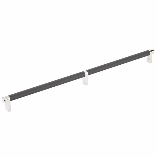 Emtek - Select Cabinet Pull 16 Inch C-C, Rectangular Stem, Knurled Bar