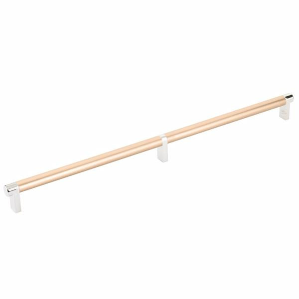 Emtek - Select Cabinet Pull 16 Inch C-C, Rectangular Stem, Smooth Bar