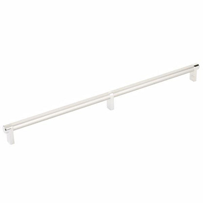 Emtek - Select Cabinet Pull 16 Inch C-C, Rectangular Stem, Smooth Bar