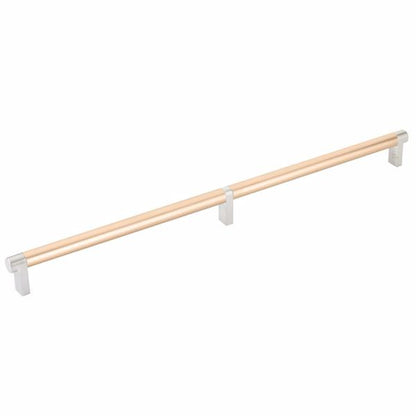 Emtek - Select Cabinet Pull 16 Inch C-C, Rectangular Stem, Smooth Bar