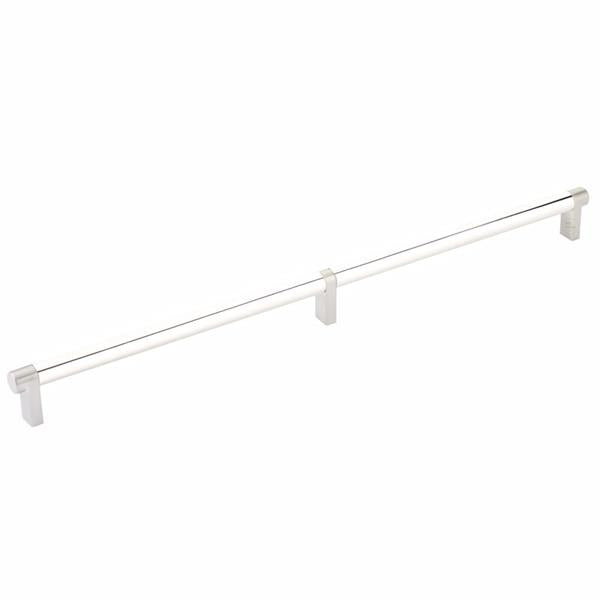 Emtek - Select Cabinet Pull 16 Inch C-C, Rectangular Stem, Smooth Bar