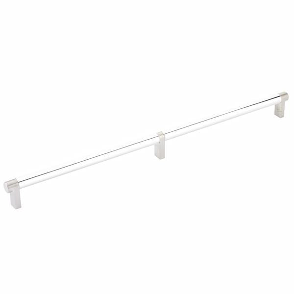 Emtek - Select Cabinet Pull 16 Inch C-C, Rectangular Stem, Smooth Bar