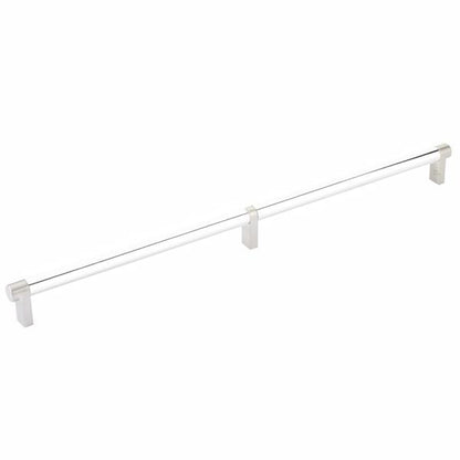 Emtek - Select Cabinet Pull 16 Inch C-C, Rectangular Stem, Smooth Bar